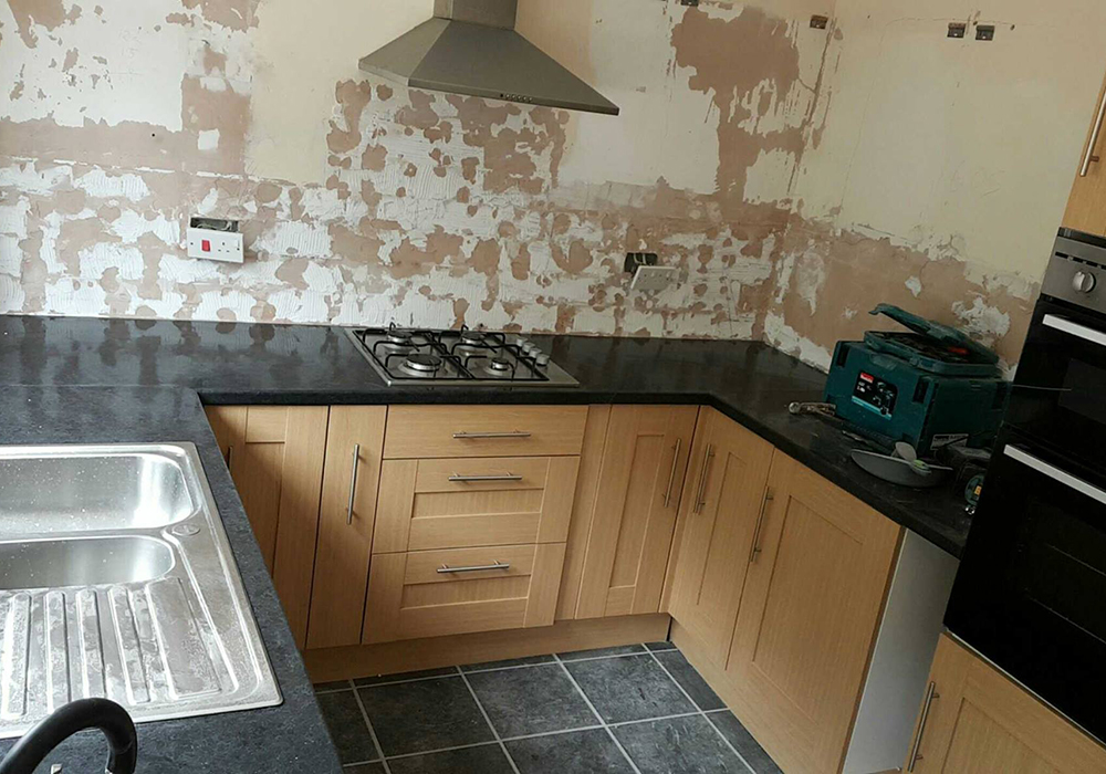 Before the plastering process begins
